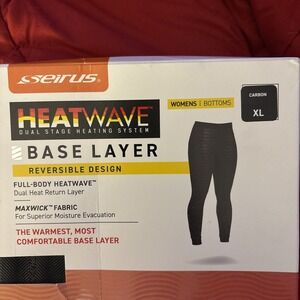 Seirus Women XL Heatwave™ Base Layer Bottoms Reversible Design‎ Carbon XL